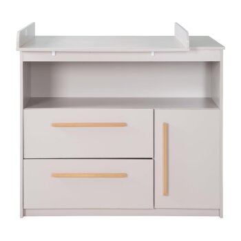 roba Wickelkommode breit Lea, inkl. Wickelaufsatz, grau - B-Ware sehr gut