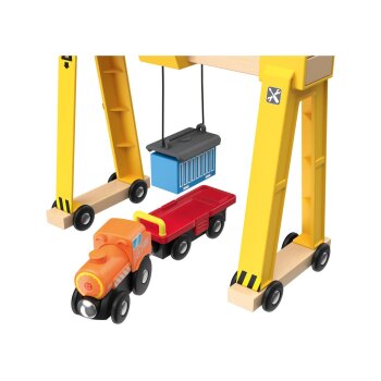 lupilu® Verladekran / Tunnel / Bogenbrücke / Mechanischer Bahnübergang, 5-teilig / 7-teilig - B-Ware