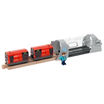 lupilu® Verladekran / Tunnel / Bogenbrücke / Mechanischer Bahnübergang, 5-teilig / 7-teilig - B-Ware