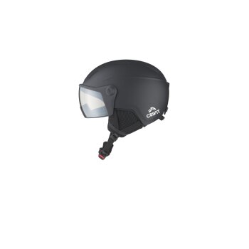 CRIVIT Kinder Skihelm mit selbsttönendem Visier (Schwarz) - B-Ware sehr gut