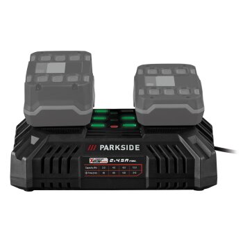 PARKSIDE® 20 V / 2 x 4,5 A Akku-Doppelladegerät...