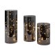LIVARNO home LED-Windlichter / LED-Dekokugeln, 3 Stück (Zylinder) - B-Ware sehr gut