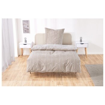 LIVARNO home Feinbiber-Wendebettwäsche / Bettwäsche, 155 x 220 cm - B-Ware