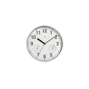 AURIOL® Wanduhr mit Thermo- und Hygrometer (Weiß) - B-Ware neuwertig