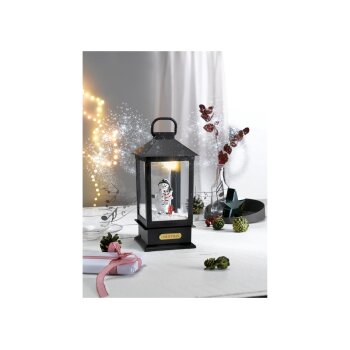 LIVARNO home Laterne mit Schneefunktion und Musik - B-Ware