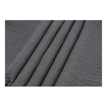 LIVARNO home Musselin-Bettwäsche, 200 x 220 cm (Dunkelgrau) - B-Ware neuwertig