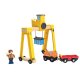LUPILU® Verladekran / Tunnel / Bogenbrücke / Mechanischer Bahnübergang, 5-teilig / 7-teilig (Verladekran) - B-Ware sehr gut
