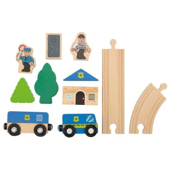 LUPILU® Bahnset Bauernhof / Prinzessin / Feuerwehr / Polizei - B-Ware