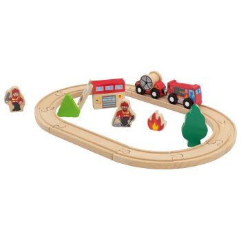 LUPILU® Bahnset Bauernhof / Prinzessin / Feuerwehr / Polizei - B-Ware