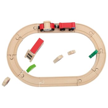 LUPILU® Bahnset Bauernhof / Prinzessin / Feuerwehr / Polizei - B-Ware