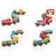 LUPILU® Lastzug / Feuerwehrzug / Kinderzug / Güterzug, 5-teilig - B-Ware