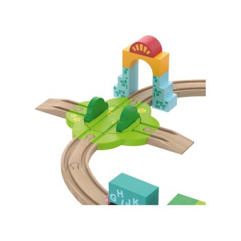 lupilu® Holz Eisenbahnset »Montessori-Set / Unterwasserwelt« - B-Ware