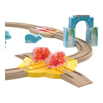 lupilu® Holz-Eisenbahnsets - B-Ware