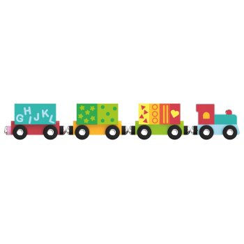 lupilu® Holz-Eisenbahnsets - B-Ware