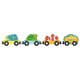 lupilu® Holz-Eisenbahnsets - B-Ware
