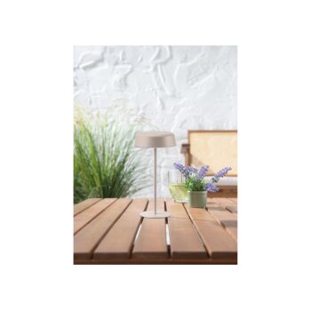 LIVARNO home LED-Akku-Tischleuchte (Beige) - B-Ware neuwertig
