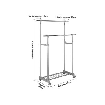 LIVARNO® Kleiderständer mit Rollen - B-Ware sehr gut