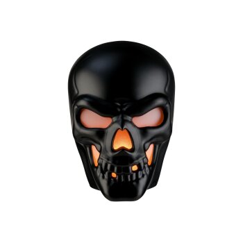 LIVARNO home Halloween Totenkopf beleuchtet (Schwarz) - B-Ware sehr gut