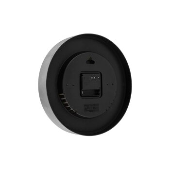LIVARNO home Aluminium Funkwanduhr mit Thermometer und Hygrometer (Silber/Schwarz) - B-Ware neuwertig