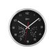LIVARNO home Aluminium Funkwanduhr mit Thermometer und Hygrometer (Silber/Schwarz) - B-Ware neuwertig