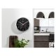 LIVARNO home Aluminium Funkwanduhr mit Thermometer und Hygrometer (Silber/Schwarz) - B-Ware neuwertig