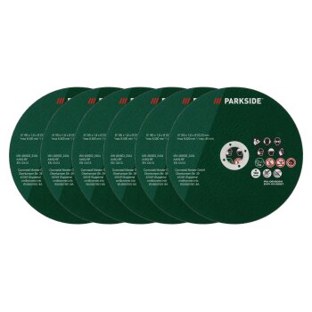 PARKSIDE® Metall-Trennscheiben / Edelstahl-Trennscheiben, 6 Stück - B-Ware