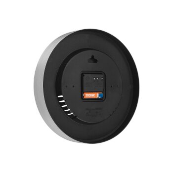 LIVARNO home Aluminium Funkwanduhr mit Thermometer und Hygrometer - B-Ware