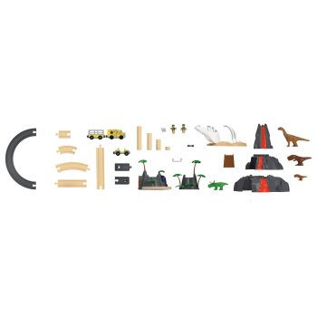 lupilu® Eisenbahnset, Dinoland - B-Ware neuwertig