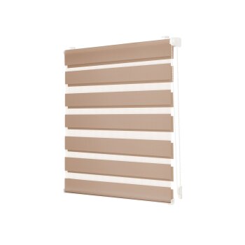 Lichtblick Duo Rollo Klemmfix, ohne Bohren, ab 45 x 150 cm (Taupe, 90x220 cm) - B-Ware neuwertig