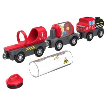 lupilu® Elektrische Lok, 3-teilig (Lok + Anhänger) - B-Ware neuwertig