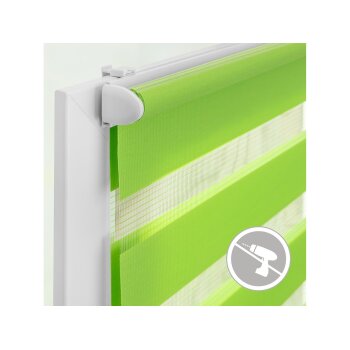 Lichtblick Duo Rollo Klemmfix, ohne Bohren, ab 45 x 150 cm (Grün, 70x220 cm) - B-Ware sehr gut