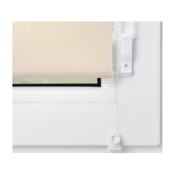 Lichtblick Duo-Rollo Klemmfix, ohne Bohren, verspannt, blickdicht, ab 45 x 150 cm (Creme, 70 x 150 cm) - B-Ware neuwertig