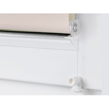 Lichtblick Duo-Rollo Klemmfix, ohne Bohren, verspannt, blickdicht, ab 45 x 150 cm (Creme, 70 x 150 cm) - B-Ware neuwertig