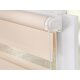 Lichtblick Duo-Rollo Klemmfix, ohne Bohren, verspannt, blickdicht, ab 45 x 150 cm (Creme, 70 x 150 cm) - B-Ware neuwertig