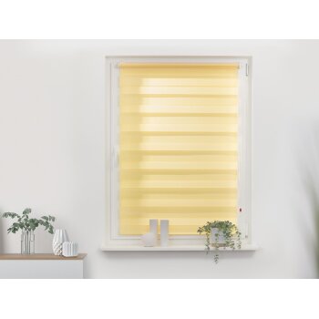 Lichtblick Duo Rollo Klemmfix, ohne Bohren, ab 45 x 150 cm (Gelb, 70x220 cm) - B-Ware neuwertig