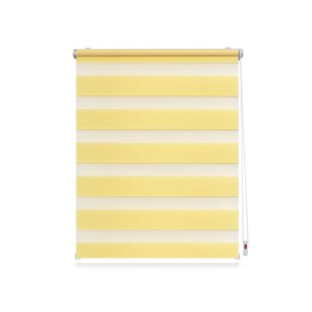 Lichtblick Duo Rollo Klemmfix, ohne Bohren, ab 45 x 150 cm (Gelb, 70x220 cm) - B-Ware neuwertig
