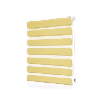 Lichtblick Duo Rollo Klemmfix, ohne Bohren, ab 45 x 150 cm (Gelb, 70x220 cm) - B-Ware neuwertig