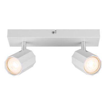 LIVARNO home Wand-/Deckenleuchte, neig- und schwenkbare Spots (Weiß) - B-Ware neuwertig
