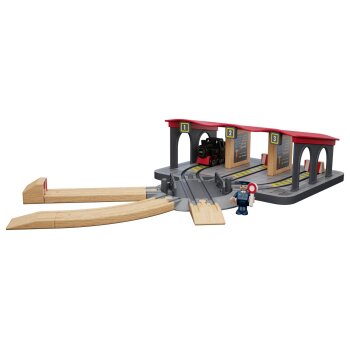 lupilu® Lokschuppen / Bahnhof / Weichenhäuschen...