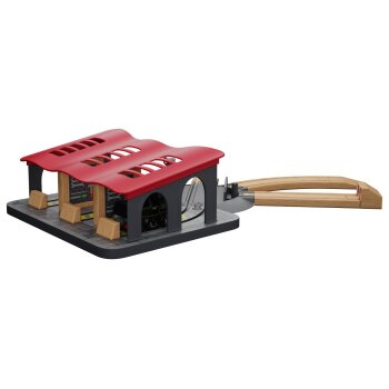 lupilu® Lokschuppen / Bahnhof / Weichenhäuschen / Verladestation, 13-teilig / 8-teilig / 4-teilig / 15-teilig - B-Ware