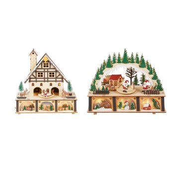 LIVARNO home Haus mit beweglichen Figuren - B-Ware
