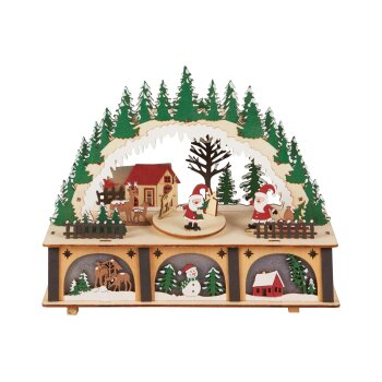 LIVARNO home Haus mit beweglichen Figuren - B-Ware