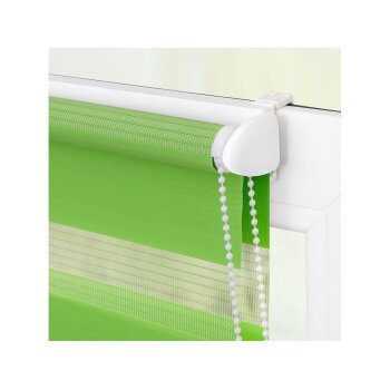 Lichtblick Duo Rollo Klemmfix, ohne Bohren, ab 45 x 150 cm (Grün, 55x150 cm) - B-Ware neuwertig