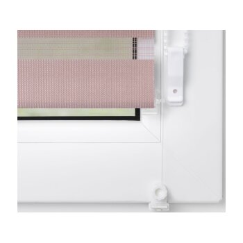 Lichtblick Duo-Rollo Klemmfix, ohne Bohren, verspannt, blickdicht, ab 45 x 150 cm (Altrosa, 80 x 150 cm) - B-Ware neuwertig