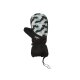 CRIVIT Damen Skihandschuhe mit Sicherheitsschlaufe (schwarz/Fausthandschuh, 7,5) - B-Ware neuwertig