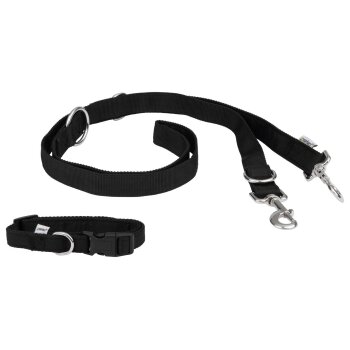 zoofari® Hundehalsband mit Hundeleine / Schleppleine...