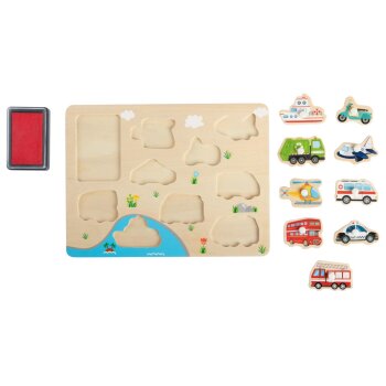 LUPILU® Labyrinth-Spiel / Stempelpuzzle / Uhrenpuzzle / Fädelspiel / Magnet-Labyrinth - B-Ware
