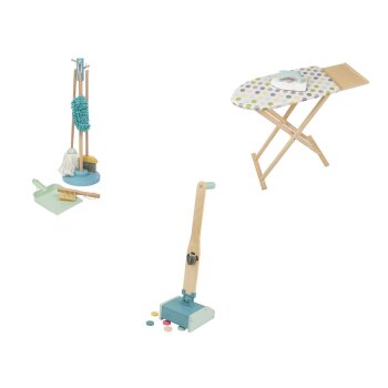 lupilu® Putzstation / Bügelbrett / Staubsauger,...