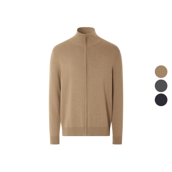 esmara Men Herren Strickjacke, mit Rippbündchen -...