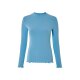 esmara® Damen Langarmshirts, 2 Stück, aus weicher Ripp-Qualität (Schwarz/blau, M(40/42)) - B-Ware neuwertig